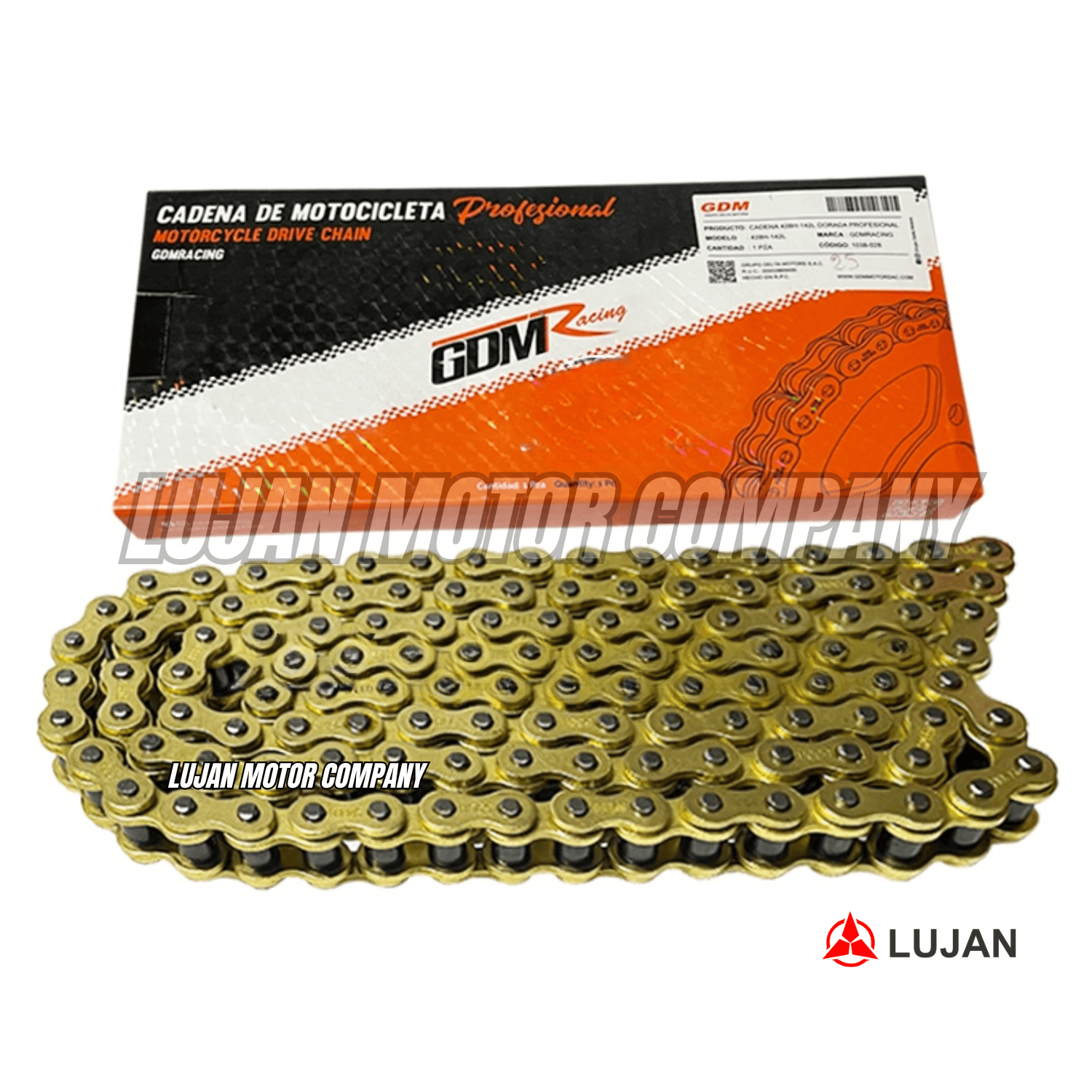 CADENA ARRASTRE 126L 520H DORADA GDM