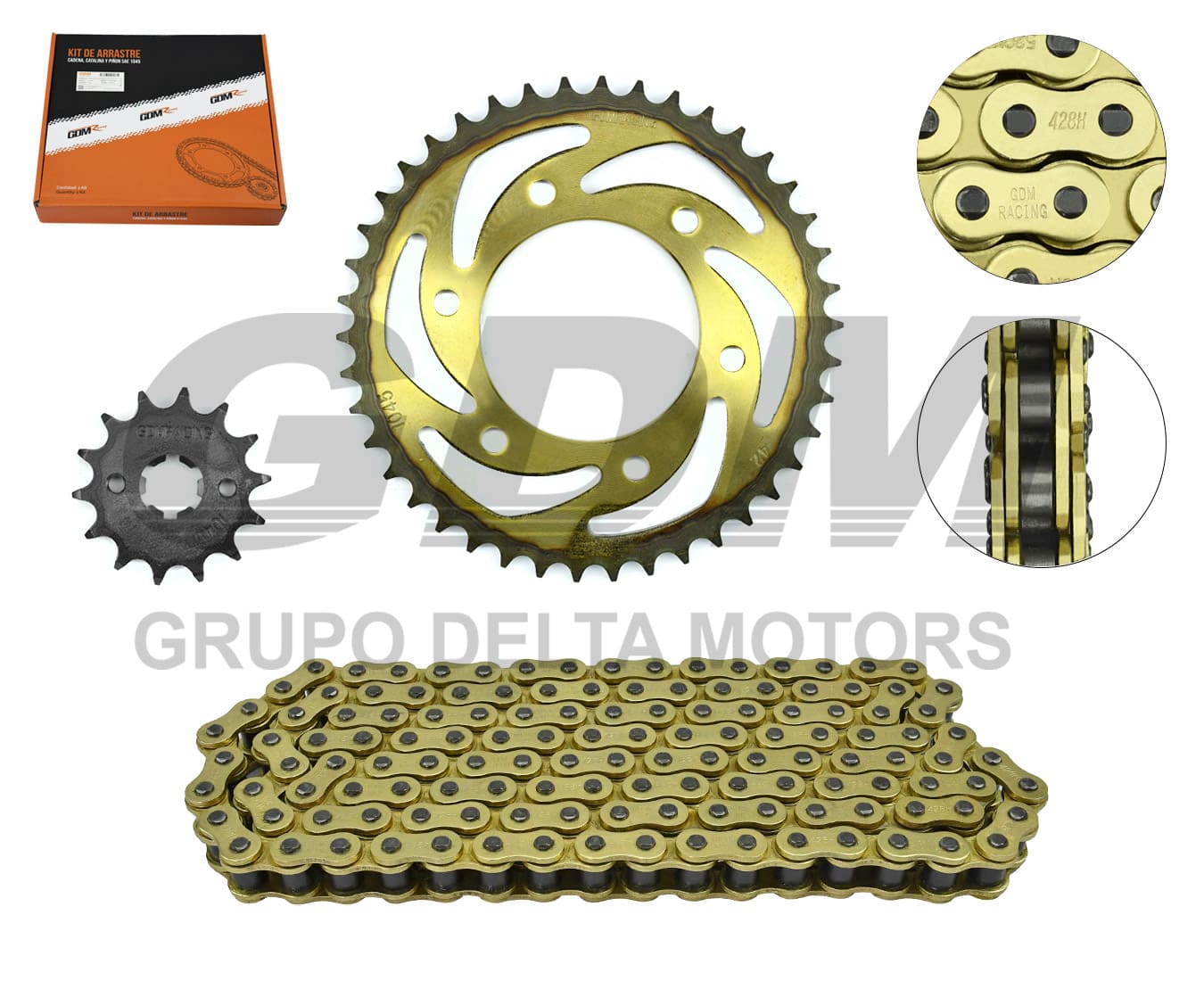 KIT ARRASTRE R15 428H-132L 42T/14T PROFESIONAL